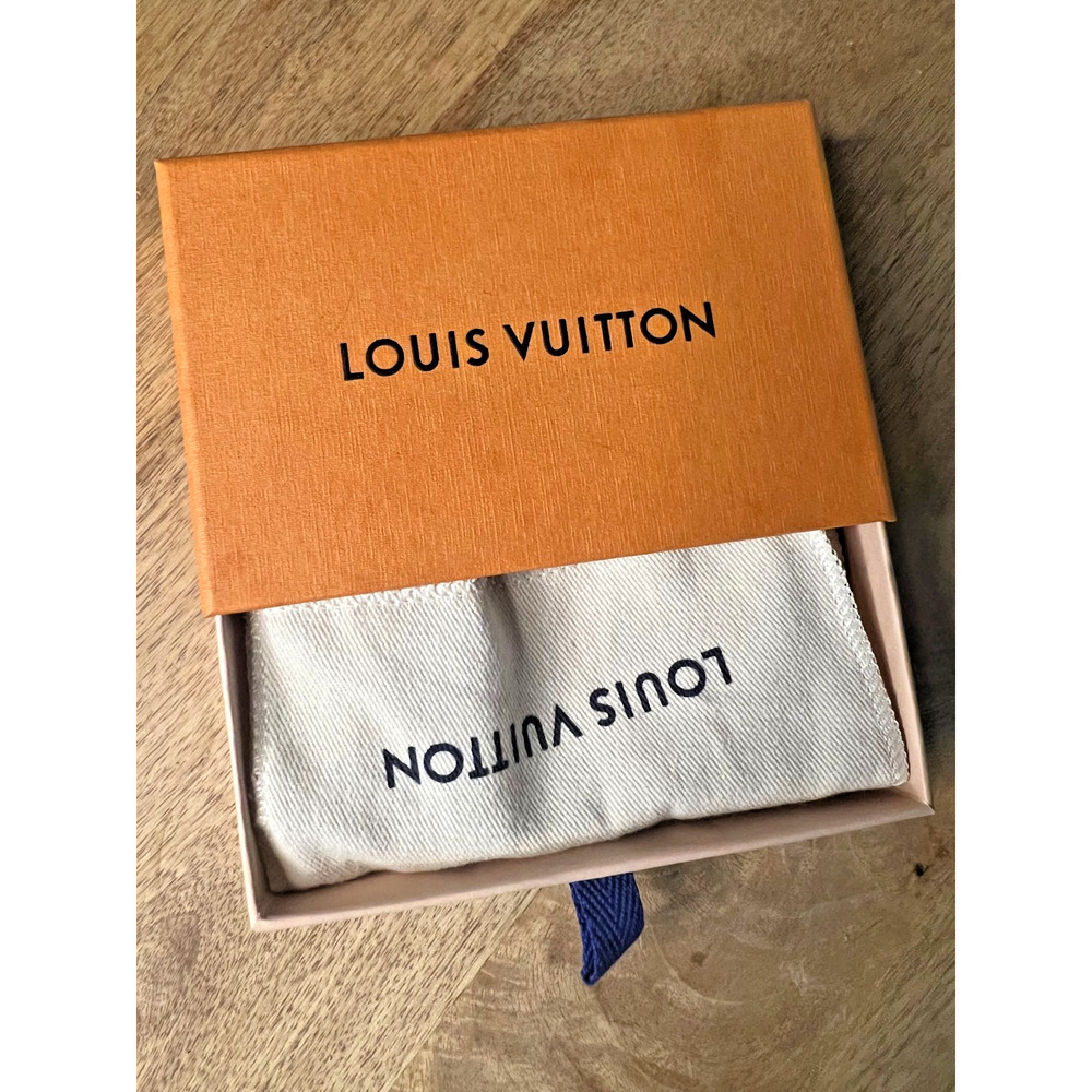 Authentic Louis Vuitton LV Slim Bracelet - Monogram / Leather (w/ Dust Bag)